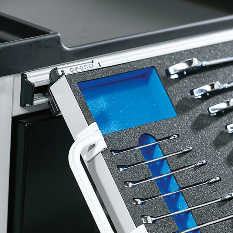 CLIP-O-FLEX® Mini clip-on profile, suitable for CLIP-O-FLEX® mounting rails